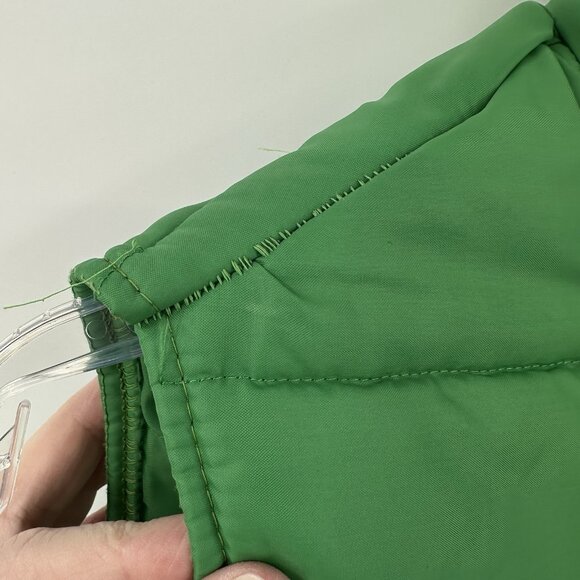 vintage 70s SWINGSTER puffer vest pockets nylon coat jacket retro green LARGE - Picture 6 of 8